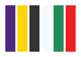 Retro Revival: Creative and Modern Red Color Palette Vector Illustration