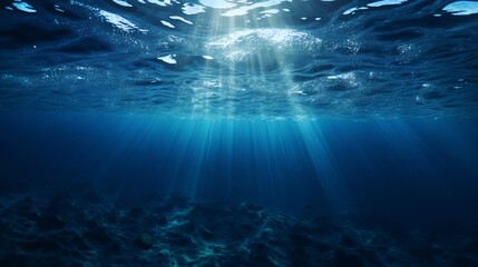 underwater scene with bubbles