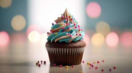 cupcake with candle