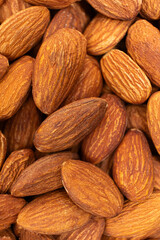 A lot of roasted nuts almond macro