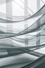 Obraz premium Gray background with lines, abstract, A simple gray background with layered lines from inside to outside