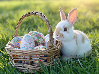 A picture with the theme of the Easter holiday
