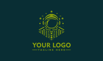 Astronaut Lion logo Vector Design Lion Head vector logo Lion logo vector for Business Identity