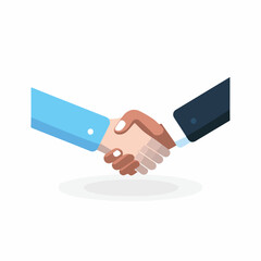 Handshake icon. flat vector illustration isloated o