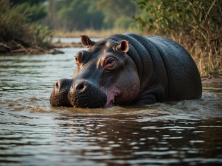 Lakeside Giants, Exploring the World of Hippopotamuses.