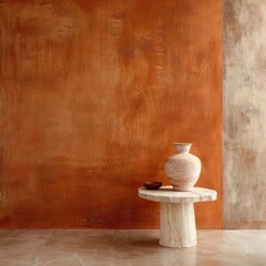 A seamless terracotta orange texture