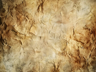 Abstract old rough antique parchment paper texture background with distressed vintage stains, worn...