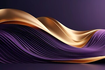 3d modern wave curve abstract background luxury paper cut. Perfect for design template. Generative AI. V35