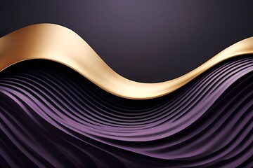 3d modern wave curve abstract background luxury paper cut. Perfect for design template. Generative AI. V41
