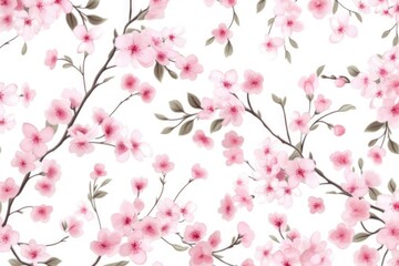 Obraz na płótnie Canvas Pink cherry blossom background