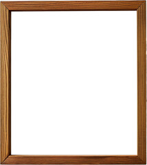 Obraz premium The Empty Wooden Picture Frame
