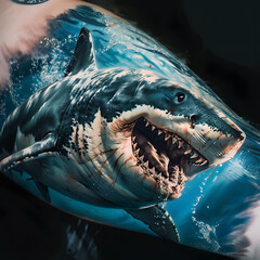 Artwork of a Shark Generative AI
