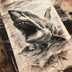 Artwork of a Shark Generative AI
