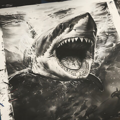 Artwork of a Shark Generative AI
