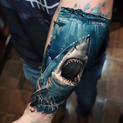 Artwork of a Shark Generative AI
