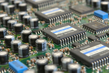 Printed circuit board. Electronic components