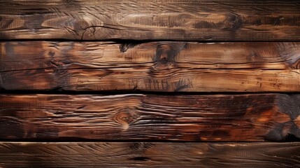 Image focusing on the polished finish of varnished wooden planks enhancing the wood's natural beauty
