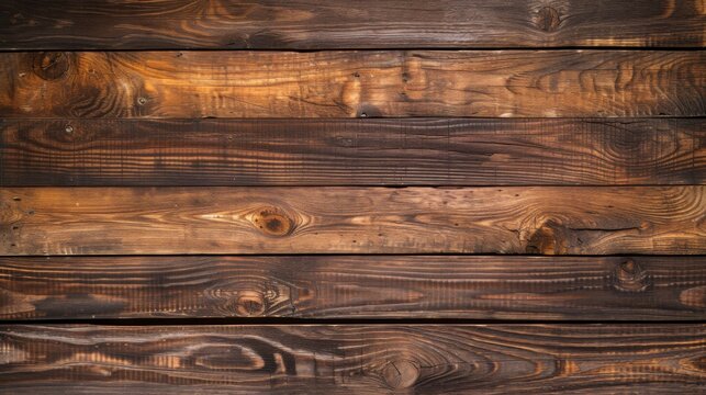 Featuring a seamless pattern of dark brown wooden planks, this image is ideal for creating textures in graphic design projects