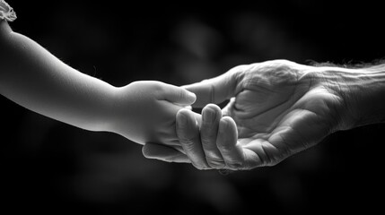 Mother holding dchild hand