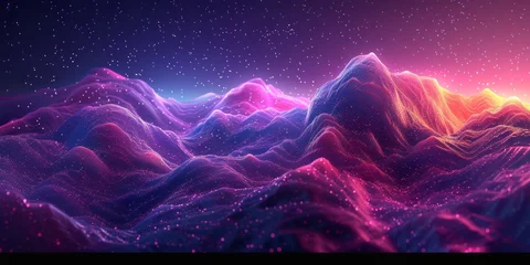 Fototapete Violett Cosmic Abstract Backgrounds. Digital Galaxies for Commercial Projects