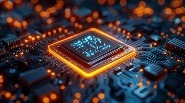 Technological background. Modern technology. CPU or central processing unit
