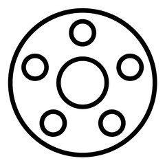 Fototapeta premium Vector Design Wheel Spacers Icon Style