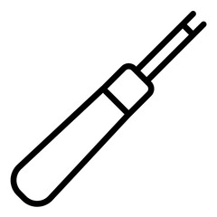 Vector Design Tire Valve Stem Core Remover Icon Style