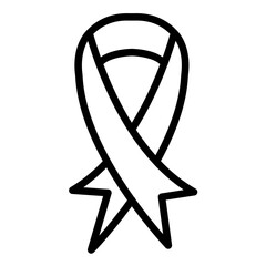 Vector Design Pink Ribbon Icon Style