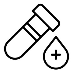 Vector Design Blood Test Icon Style