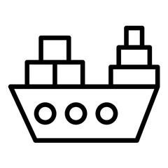 Vector Design Shipping Icon Style