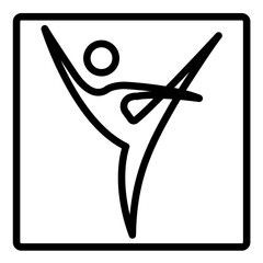 Vector Design Dance Studio Icon Style