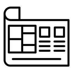 Vector Design Blueprint Icon Style