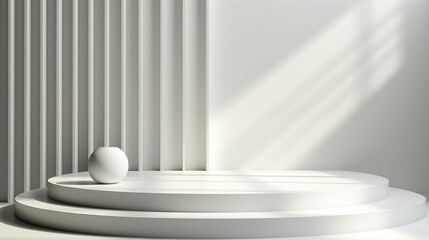 Realistic 3d background with podium. Abstract minimal scene mockup products display. Stage showcase


