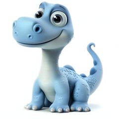 Blue Dino Kid - Generative AI