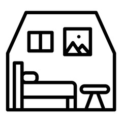 Vector Design Attic Icon Style