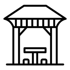 Vector Design Pergola Icon Style