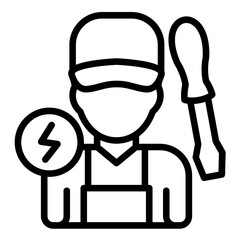 Vector Design Electrician Icon Style