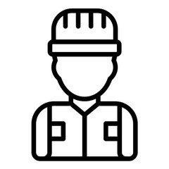 Vector Design Concrete Worker Icon Style