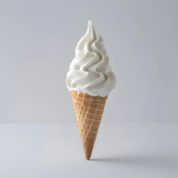 Vanilla Ice Cream Cone - Generative AI