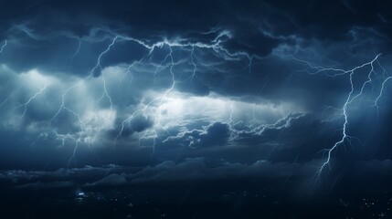 lightning in the night