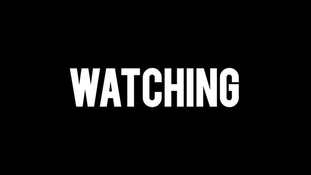 Thanks for watching Motion Graphic. A random letter animated on black background. Video text animation for social media. High-resolution 4K