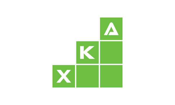 XKA initial letter financial logo design vector template. economics, growth, meter, range, profit, loan, graph, finance, benefits, economic, increase, arrow up, grade, grew up, topper, company, scale