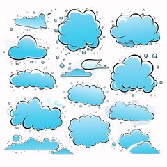 set of clouds