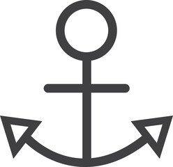 Ship anchor icon. Sea symbol. Marine transport sign