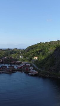 Aerial view of beautiful Norway landscape