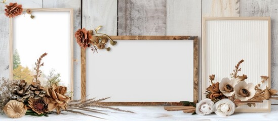 Collage photo frame template design.