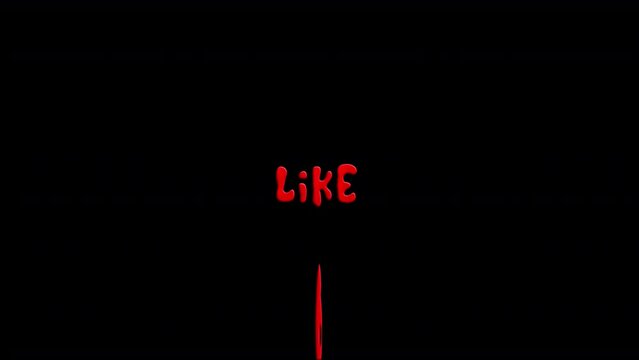 Subscribe, like, comment, share digital animation. Rough and fun motion graphic with simple typography. High quality 4K video
