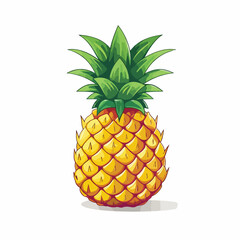 Pineapple symbol icon flat vector illustration islo