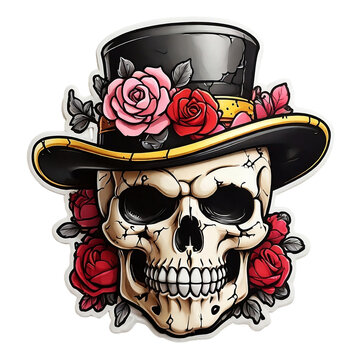 Skull Sticker