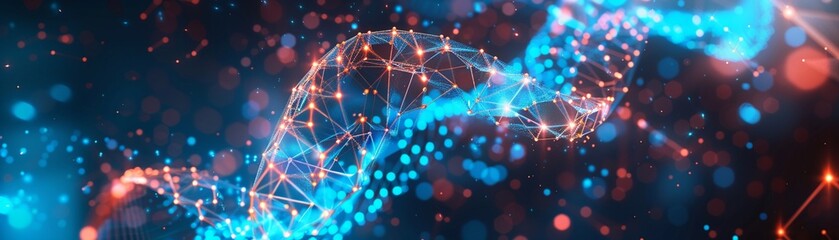 Fototapeta premium Healthcare analytics powered by quantum computing